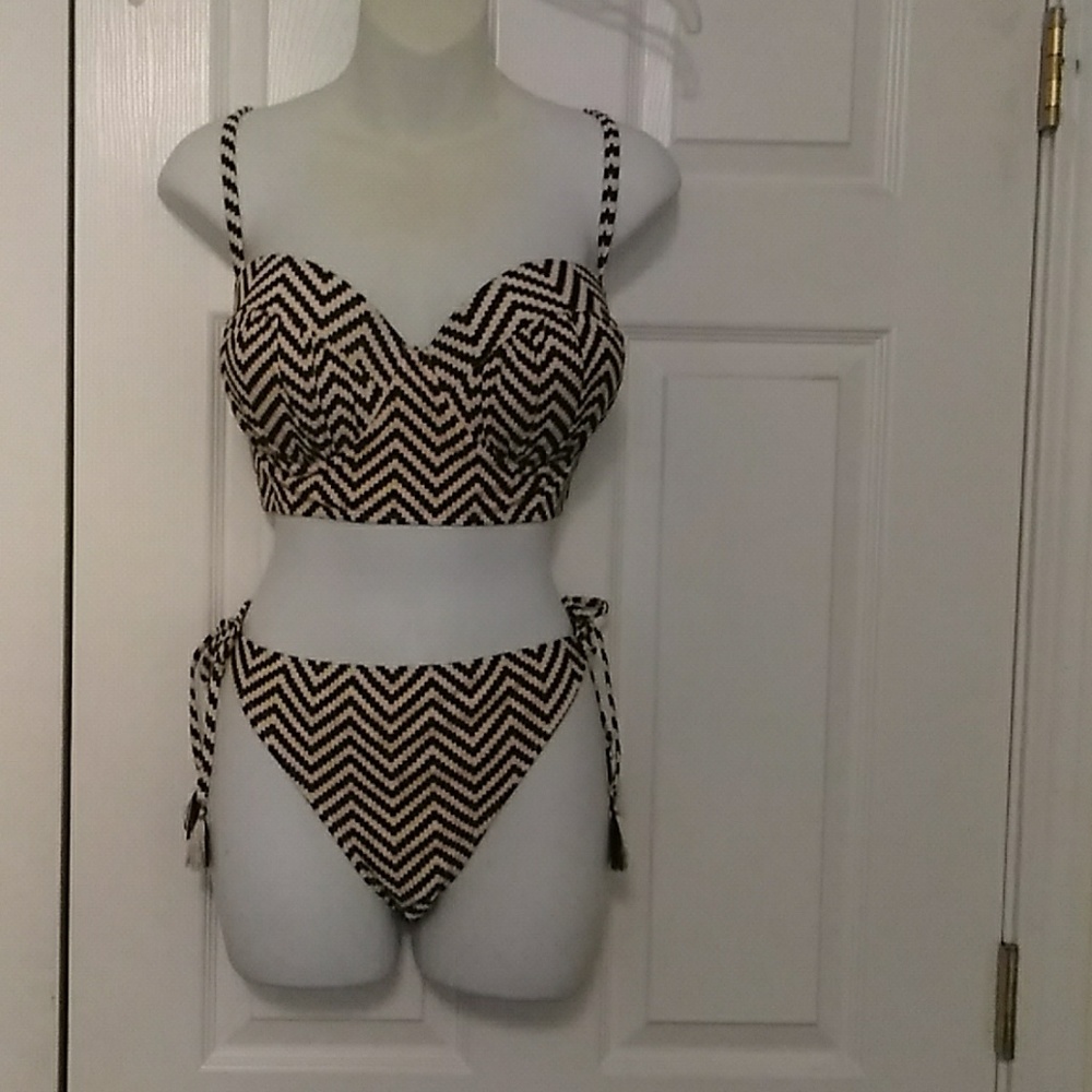 2pcs Plus Size Swimsuit